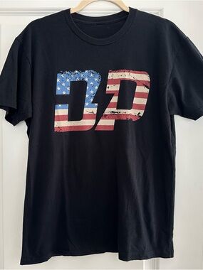 Diesel Power American Flag Logo Black Short Sleeve Graphic Tee